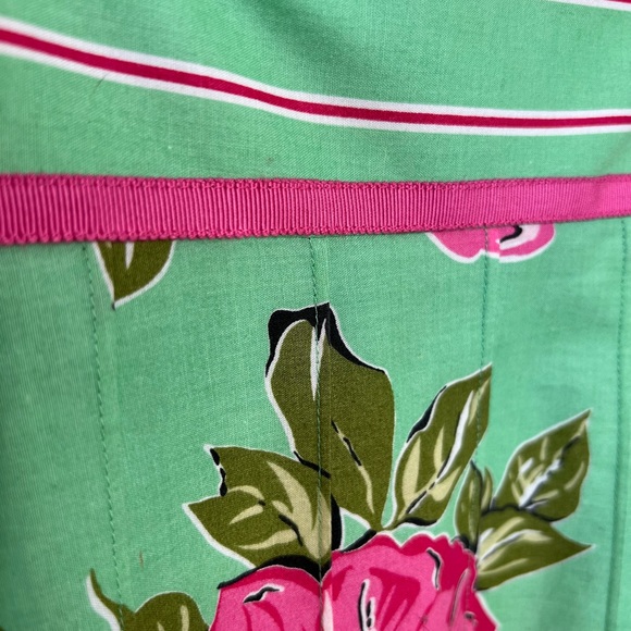 Tibi, Rose Floral Mini Dress, Sz: 0, Vintage Inspired Design, Greens/Pink/Red ๐น - Picture 5 of 13